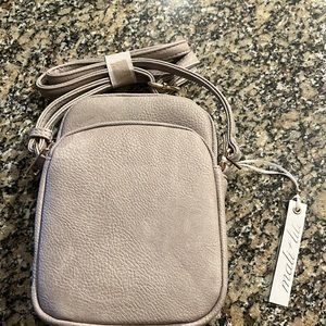 Grey crossbody purse